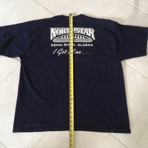 North Star Fishing Kenai River Alaska 2XL Black T-shirt 100% cotton - Picture 4 of 6